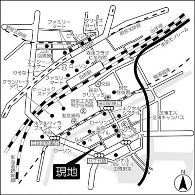 【地図】 | シティテラス田町