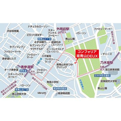 【地図】 | コンフォリア南青山ＤＥＵＸ