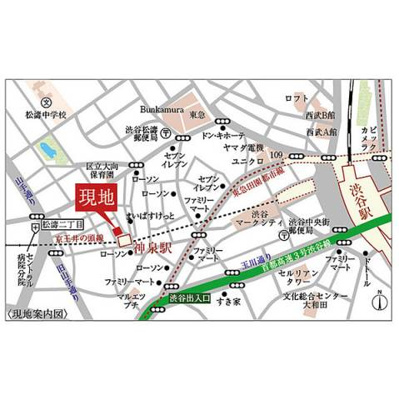 【地図】 | グランディール渋谷神泉