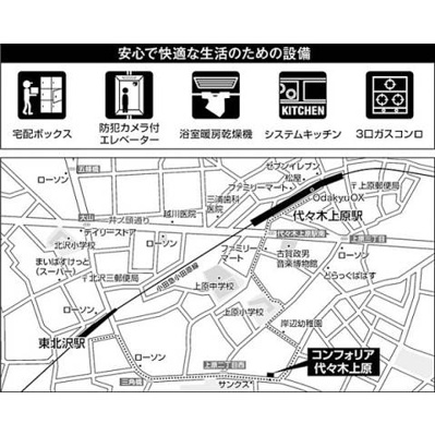 【地図】 | コンフォリア代々木上原