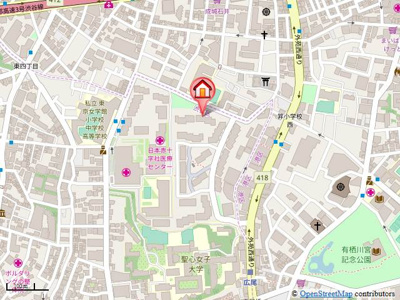 【地図】 | 広尾ガーデンヒルズＭ棟