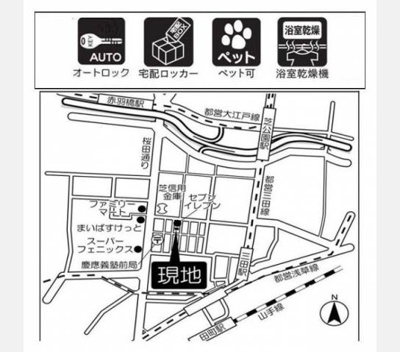 【地図】 | ＦＬＥＧ三田ｇｒａｔｏ