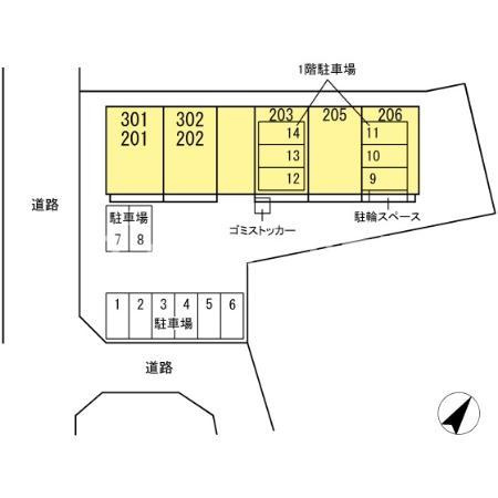 アルベラータの区画図