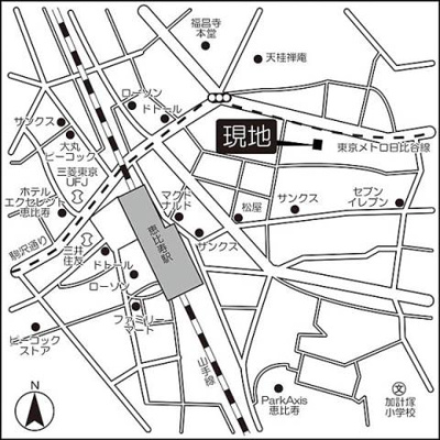 【地図】 | 東急セットアップレジデンス恵比寿