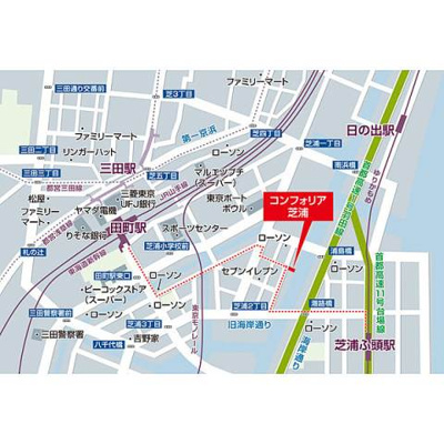 【地図】 | コンフォリア芝浦