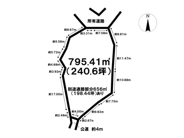海見え！相模湾のパノラマビューを楽しめますの土地図|土地図