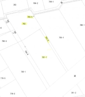 【土地図】 | 大字田島782他・古家付き土地（623坪）