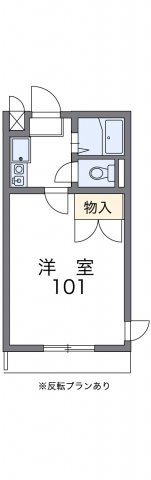 レオパレス北浦の間取り|代表的な間取のため実際の間取とは異なる場合があります