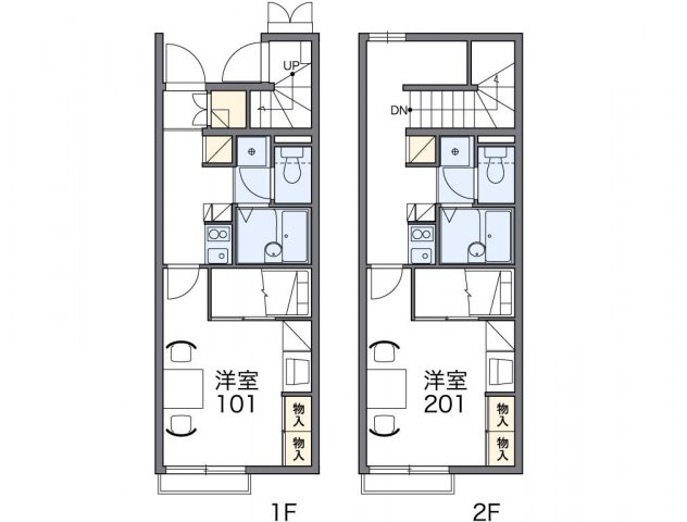 レオパレスメゾン森上の間取り|代表的な間取のため実際の間取とは異なる場合があります