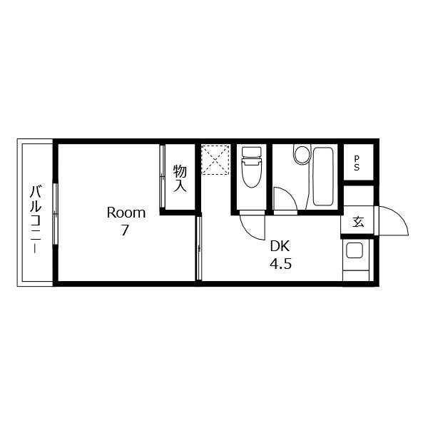 エグゼ川内の間取り