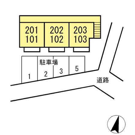 オークス小林の区画図