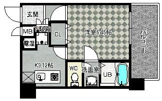 【間取り】 | メゾンドヴィレ都島