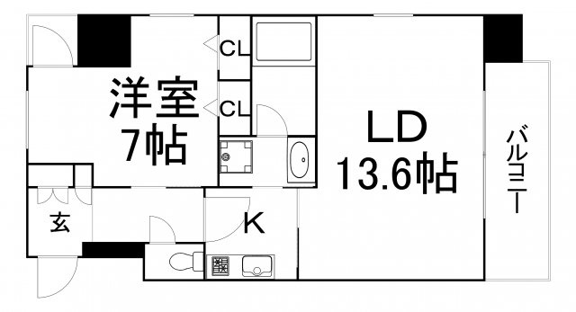【間取り】 | S-RESIDENCE淀屋橋