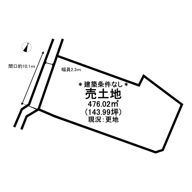 岩美郡岩美町字治土地の土地図