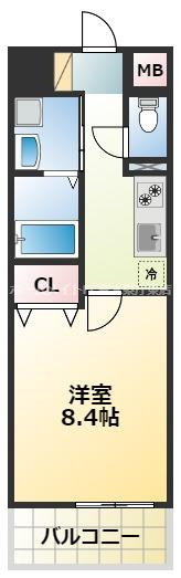 上益城郡御船町大字小坂の賃貸マンションの間取り