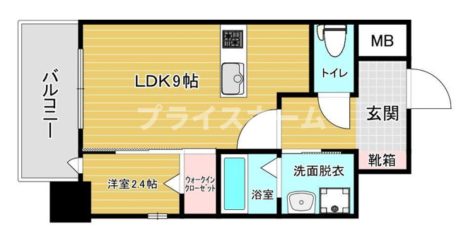 【間取り】 | ルブラン箱崎