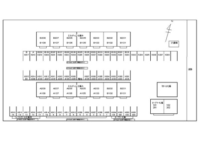 【駐車場】 | エルディム七福Ｂ | 駐車場