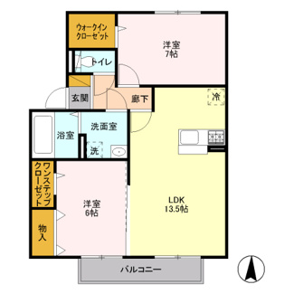 【間取り】 | エクレールA棟