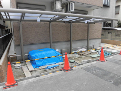 【駐車場】 | フジパレスだいどう豊里 | 敷地内にある屋根付きの駐輪場です。