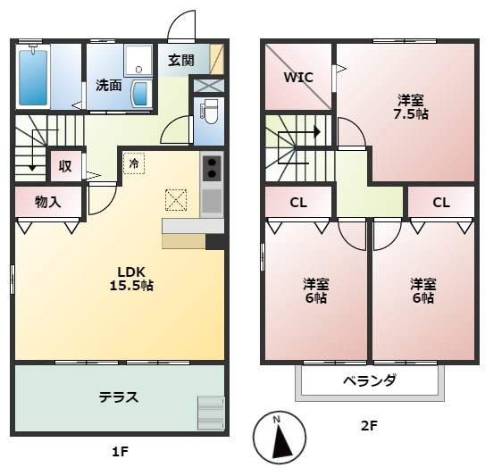 リビングタウン中野Iの間取り