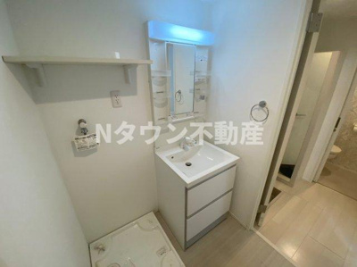 【洗面所】 | ハーモニーテラス下飯田町Ⅱ | 広い洗面スペース