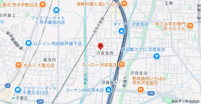 【地図】 | 沢良宜西二丁目貸家