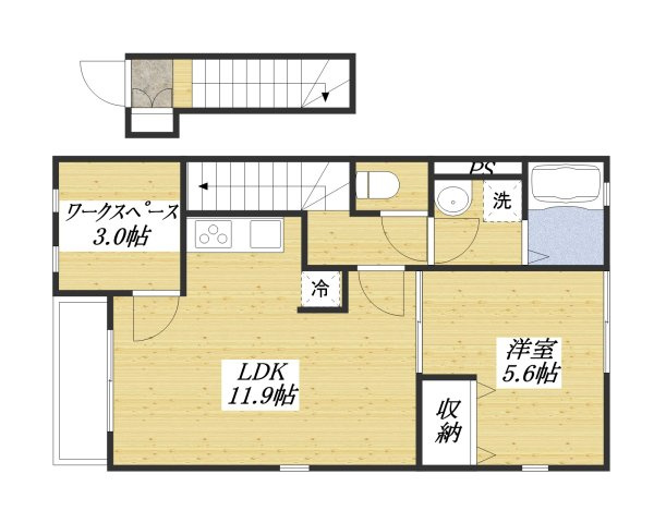 アムールQWAの間取り