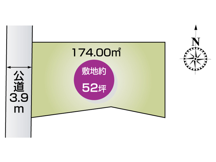 熊谷市冑山　区画図