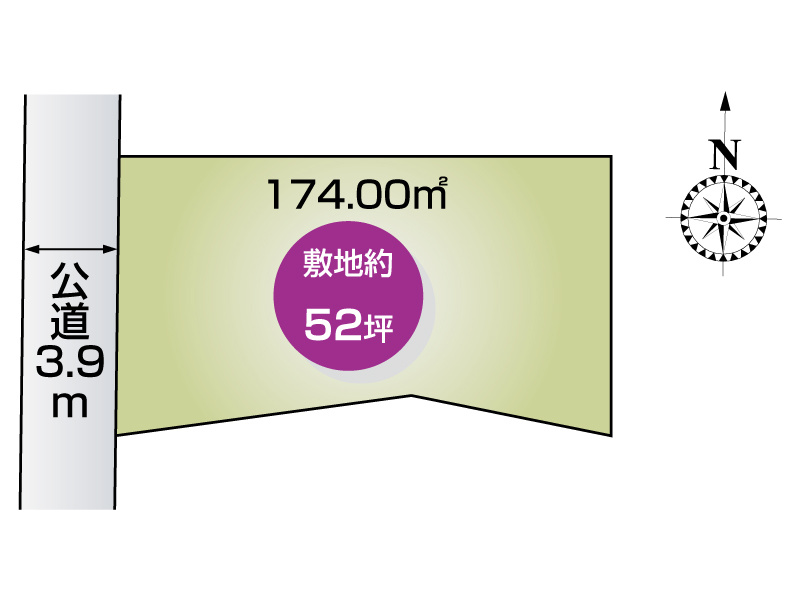 熊谷市冑山　区画図