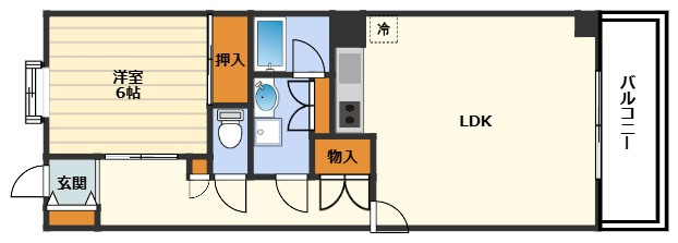 天神橋ハイムの間取り
