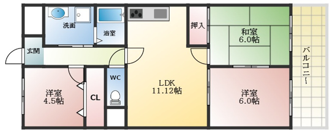 【間取り】 | シャトー林