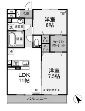 【間取り】 | ラ・ピーノ５