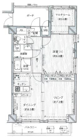 【間取り】 | アフェクシオン南鳥山