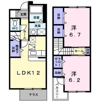 【間取り】 | ベルアビタシオンⅠ