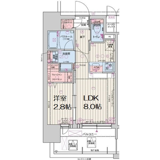 【間取り】 | レオンコンフォート十三