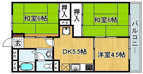 【間取り】 | 寺田ハイツ