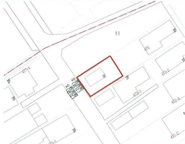 近江八幡市若宮町の店舗事務所の間取り
