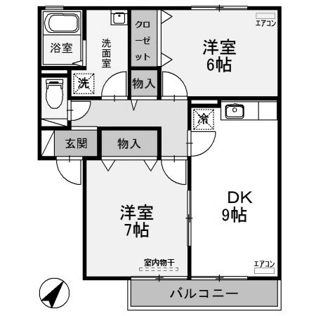 【間取り】 | セントラルハイツ　Ａ