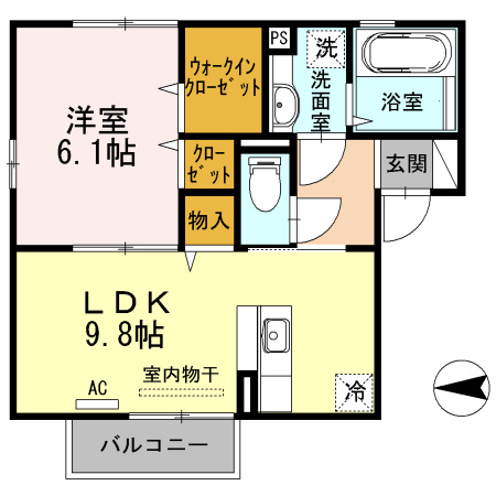 ソレイユの間取り