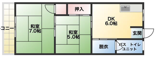 【間取り】 | ロイヤルハイツ
