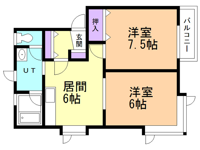 サンライトイイダAの間取り