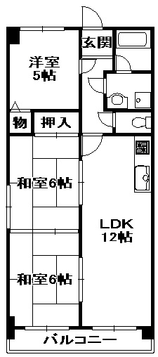 【間取り】 | レトワールＳ2 | 間取りです