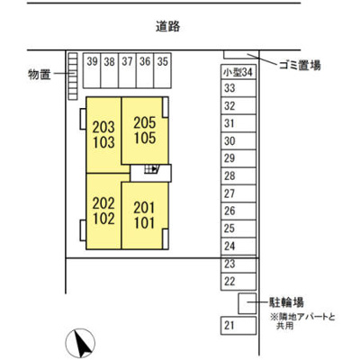 【区画図】 | ベル・メゾンⅡ