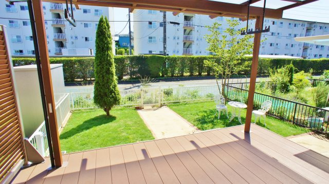 下木崎テラスハウス4号棟の庭