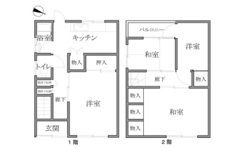 【間取り】 | 荒田３丁目Ｄハウス・ペット相談可