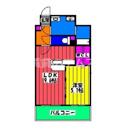 【間取り】 | ハルコート大橋の間取り