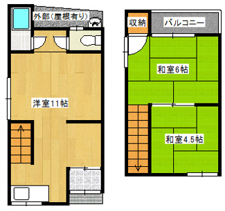 【間取り】 | 池田中古戸建