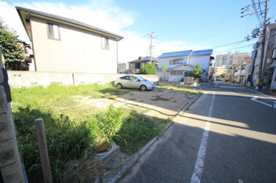 【前面道路含む現地写真】 | 西宮市　津門宝津町　建築条件無土地