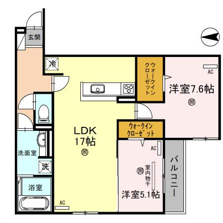 【間取り】 | スペチアーレ巽中　C棟