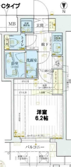 【間取り】 | アクアプレイス梅田Ⅲ